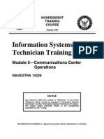 US Navy Course NAVEDTRA 14226 - Information Systems Technician Training Series Module 5 Communica