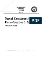 US Navy Course NAVEDTRA 14233 - Naval Construction Force Seabee 1 & C