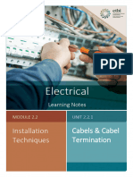 1 Cables and Cable Termination