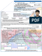 Admit Card