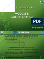 Lesson 5 - Rate of Change