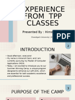 Experience From TPP Soft Skill Class