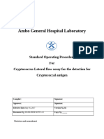 SOP For Cryptococcus Test