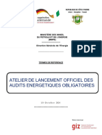 TDR Atelier Arrêté Audit Energétique - VF