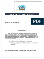 Devoir de Droit Social