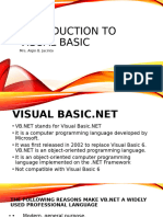 Introduction To Visual Basic