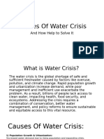 Causes of Water Crisis