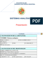 Sistemas Analógicos