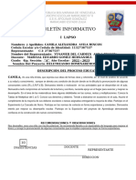 Boletín Informativo Primer Lapso Apolinar Gonzalez 4to Grado