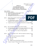 Be Electronics and Telecommunication Engineering Semester 3 2024 May Electronic Circuits Ec Pattern 2019