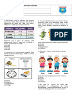 Atividade - Medidas de Massa - Tudo Sala de Aula