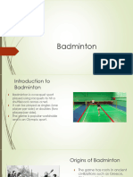 UNIT I Badminton