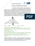 Aula 63r - Lista 4 - Exercícios de Vestibular Sobre Triângulos