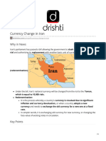 Currency Change in Iran