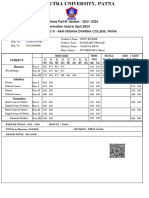 B.A. (Hons) Part-III, Session - 2021-2024 Examination Held in April, 2024