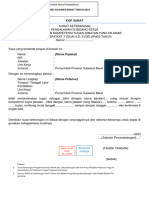 Surat Keterangan Bekerja Dibidang Relevan