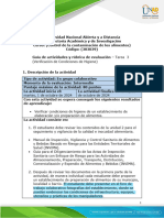 Tarea 3 - Verificación de Condiciones de Higiene