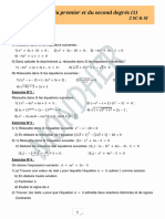 Equation de Second Degres 2 Ème