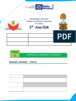 3° Ano - Ciências Humanas e Sociais Aplicadas - Resolução Comentada Das Tarefas Da 4° Semana