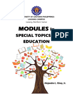 Module 1 in Special Topics