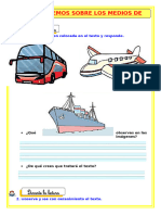 U5 s5 Ficha d1 Com Leemos Sobre Los Medios de Transporte