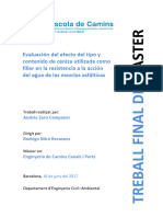 Evaluacion Del Efecto Del Tipo y Contenido de Ceniza Utilizada Como Filler en La Resistencia A La Accion Del Agua en Las Mezclas Asfalticas