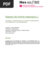 Rapport - Chimie Organique - SCE