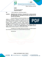 Carta #001 y 002 Rendicon de Cuenta Marias