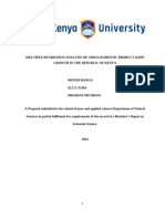 Multiple Regression Analysis of GDP in The Republic of Kenya-2