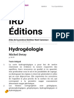 Atlas de La Province Extrême-Nord Cameroun - Hydrogéologie - IRD Éditions