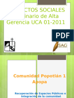 Proyectos Sociales SAG UCA 2011