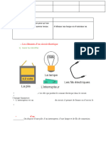 Le Circuit Electrique Simple Cours 1