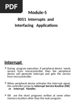 MODULE-5 (Interrupts & Interfacing)