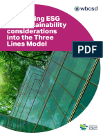 Embedding Esg and Sustainability Considerations Into The 3 Lines Model