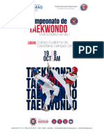 Términos y Condicines - Campeonato TKD Unicesmag Series I