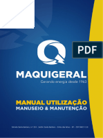 Manual de Instalação e Manutenção Geradores