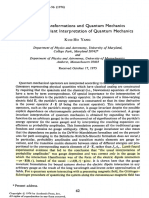 Gauge Transformations and QM I. Gauge Invariant Interpretation (Kuo-Ho Yang Found - Phys. 1976)