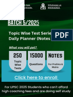 Topic Wise Tests With Daily Planner