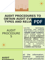 Audit Procedures To Obtain Audit Evidence Types and