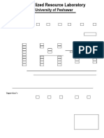 Analysis Requisition Form