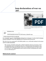 United Kingdom Declaration of War On Germany (1939) - Wikipedia