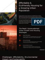 Affordable and Ecofriendly Housing For A Growing Urban Population