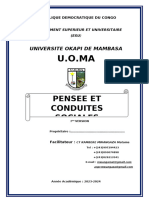 Cours de Pensee Et Conduites Sociales