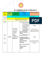 WEEKLY HOME LEARNING PLAN (2nd Quarter)