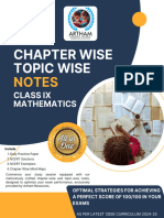 Class 9 Mathematics Chapter Wise Topic Wise Notes Chapter 3 Coordinate Geometry