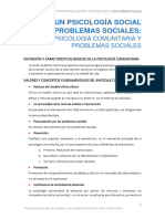 Hacia Un Psicologia Social de Los Proble