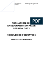 Modules de Formation DEEP 2022 - ESPAGNOL