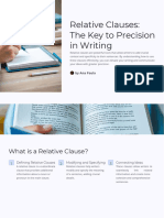 Relative Clauses The Key To Precision in Writing PDF