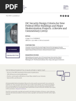 ISC Security Design Criteria For New Federal Office Buildings and Major Modernization Projects: A Review and Commentary (2003)