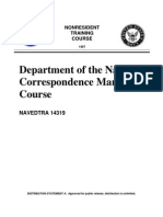 US Navy Course NAVEDTRA 14319 - Department of The Navy Correspondence Manual Course